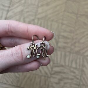 Initial Earrings